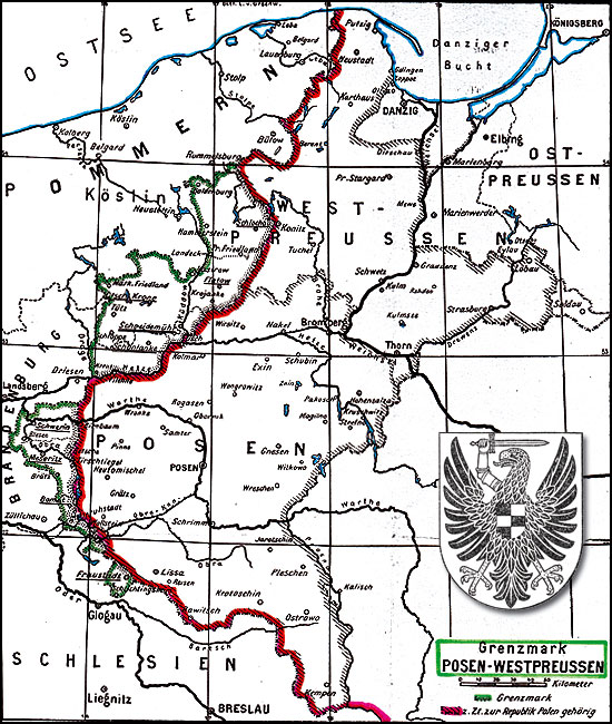 Pommern Landkarte