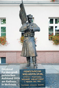 Denkmal für die Aufständischen von 1919, Rathaus Wollstein (Wolsztyn)