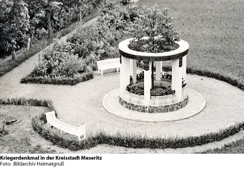 Kriegerdenkmal in der Kreisstadt Meseritz