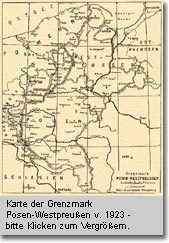 Karte der Grenzmark Posen-Westpreußen von 1923