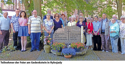 8. Jahrestag Gedenksteinweihe für Hoffmannstal / Rybojady 2015