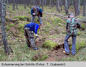 Grabungsarbeiten bei Schilln