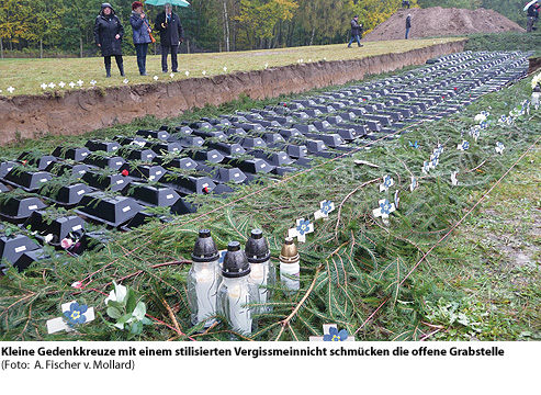 Gedenkfeier auf der Kriegsgräberstätte Neumark / Stare Czarnowo am 22. Okt. 2016