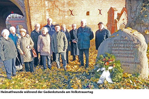 Gedenken am Volkstrauertag in der Prignitz