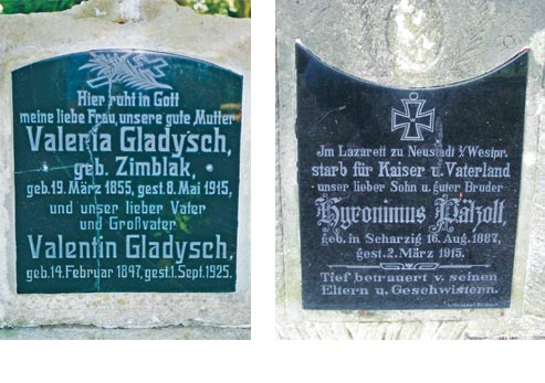 deutsche Grabstätten auf den Friedhöfen des Kreises Meseritz/ Miêdzyrzecz