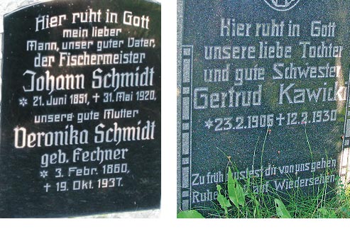 deutsche Grabstätten auf den Friedhöfen des Kreises Meseritz/ Miêdzyrzecz