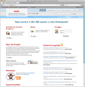 Homepage Basia-Projekt