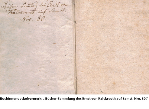 Buchsammlung Ernst v. Kalckreuth