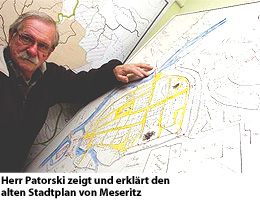 Meseritz Museum historischer Stadtplan