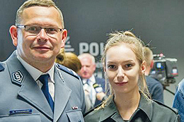 Martyna Kowalska - neue Polizistin in der
					Kreispolizeikommandantur Meseritz