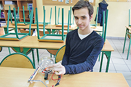  Hubert Kubiszewski ist 14 und besucht die zweite Klasse des Gymnasiums in Meseritz.