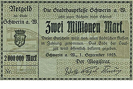 Meseritz - Ersatzzahlungsmittel 1923