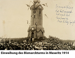 Bismarckturm Mesritz 1914