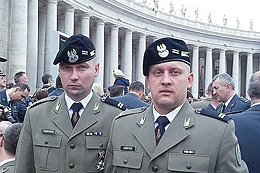 Meseritzer Soldaten fuhren zum Vatikan