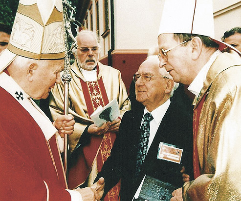 Urban Thelen und Papst Johannes Paul II.