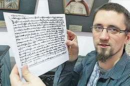 Erster überlieferter poln. Liebesbrief 1429 aus Meseritz