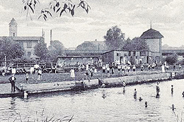 Altes Freibad Meseritz on der Obra (Foto: Archiv Hgr)