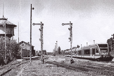 Neuer Regionalzug auf dem Meseritzer Bahnhof