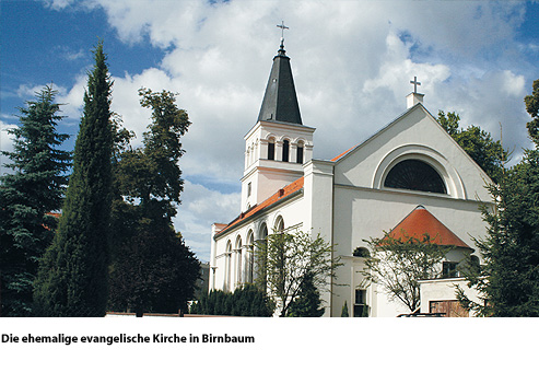 Gedenktafeleinweihung an der ehemaligen ev. Kirche in Birnbaum2013