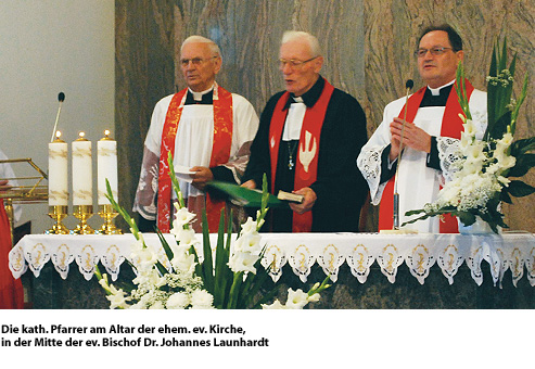 Gedenktafeleinweihung an der ehemaligen ev. Kirche in Birnbaum2013