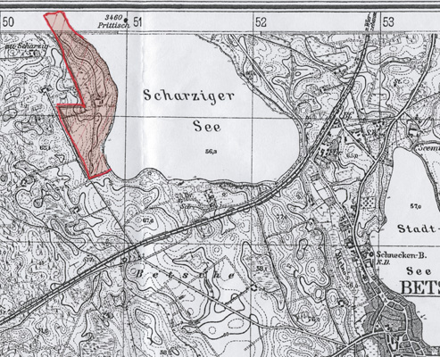 Das Weimannsche Grundstück am Scharziger See