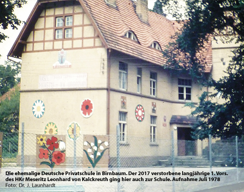 Die ehemalige Deutsche Privatschule in Birnbaum