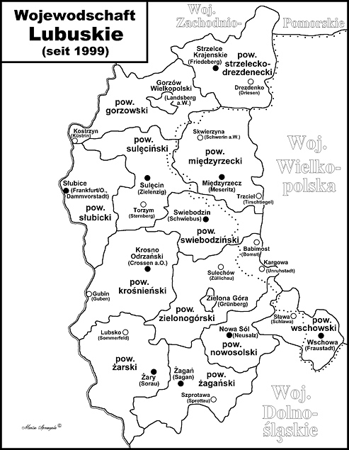 Wojewodschaft Lubuskie 1999