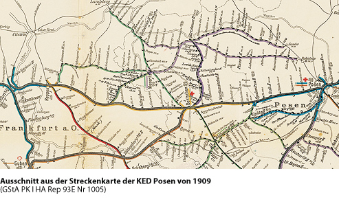 Verlegung der Betriebsinspektion Frankfurt/Oder 2 nach Bentschen 1909