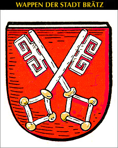 Wappen der Stadt Brätz