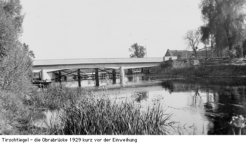 Tirschtiegel - Obrabrücke 1929