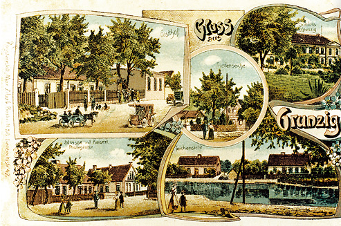 Grunzig - alte Postkarte