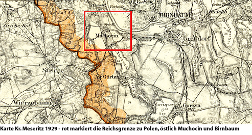 Karte Kr. Meseritz 1929 