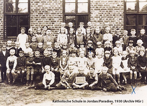 Katholische Schule in Jordan / Paradies, 1930 – Quelle: HGr Archiv