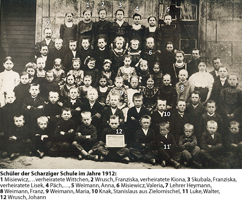 Schüler der Schrziger Schule 1912