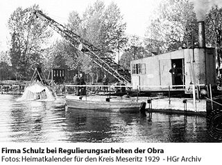 Obra - Regulierungsarbeiten