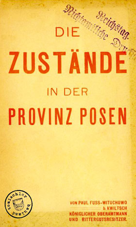 Denkschrift: Die Zustände in der provinz Posen