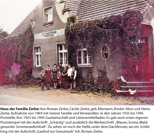 Scharzig: Haus der Fam. Zerbe 1969