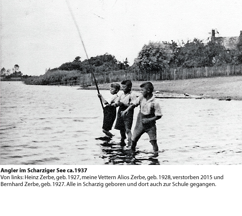 Scharzig: Angler im See ca. 1937